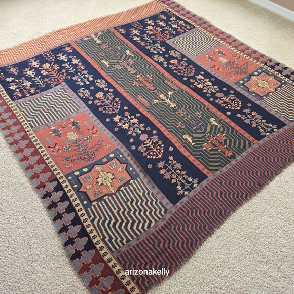 The Met Wool Soft Square Scarf Earth Tones Metropolitan Museum of Art - Picture 14 of 16